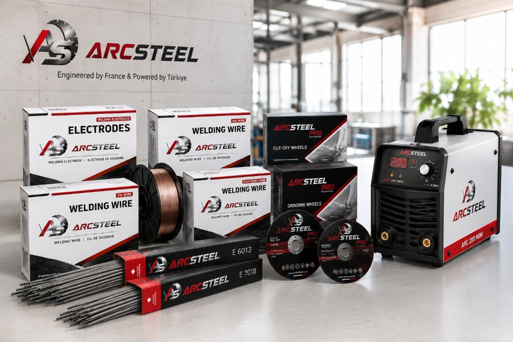 ARCSTEEL product family — electrodes, wires and cutting discs