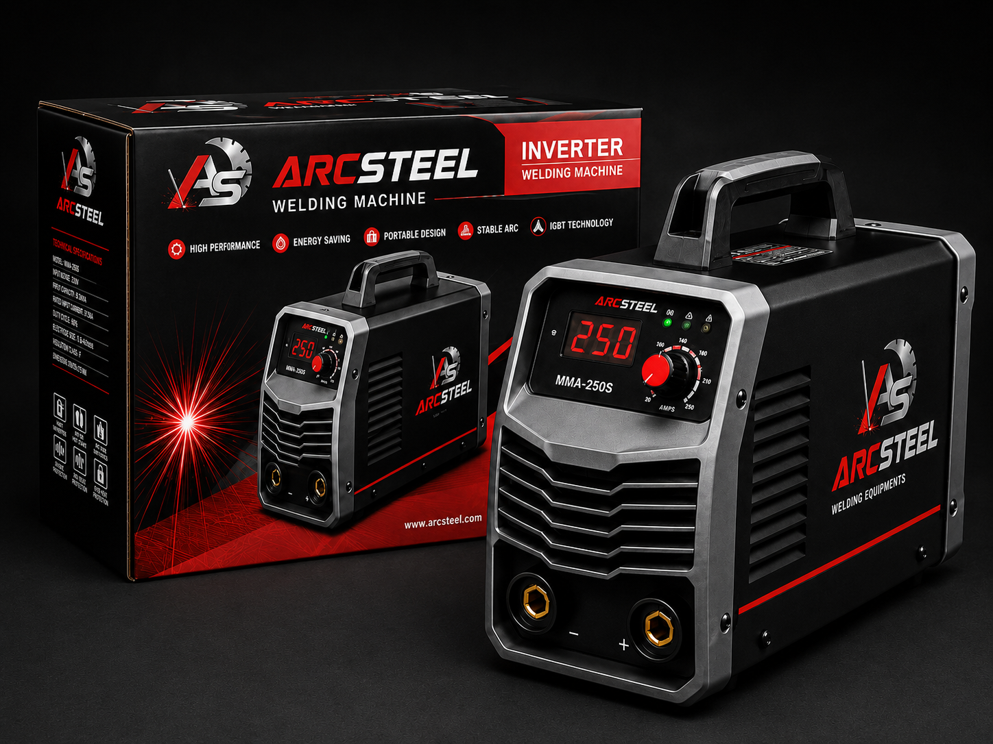 ARCSTEEL MMA-250S Inverter Welding Machine